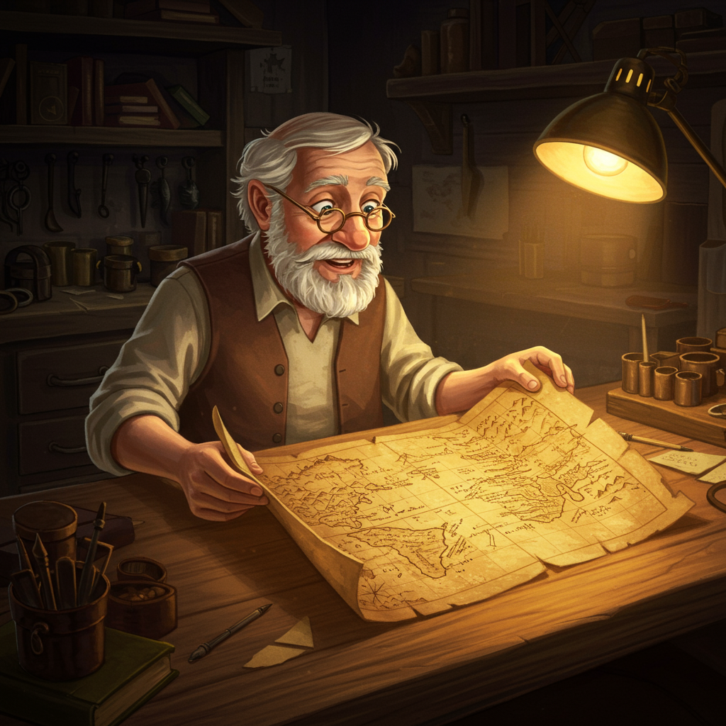 The Mysterious Map and the Legend of Eldoria
