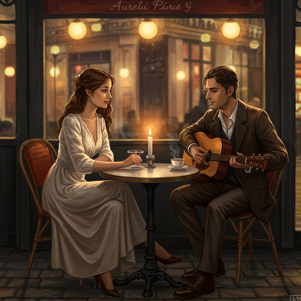 The Composer's Serenade - Parisian Cafe