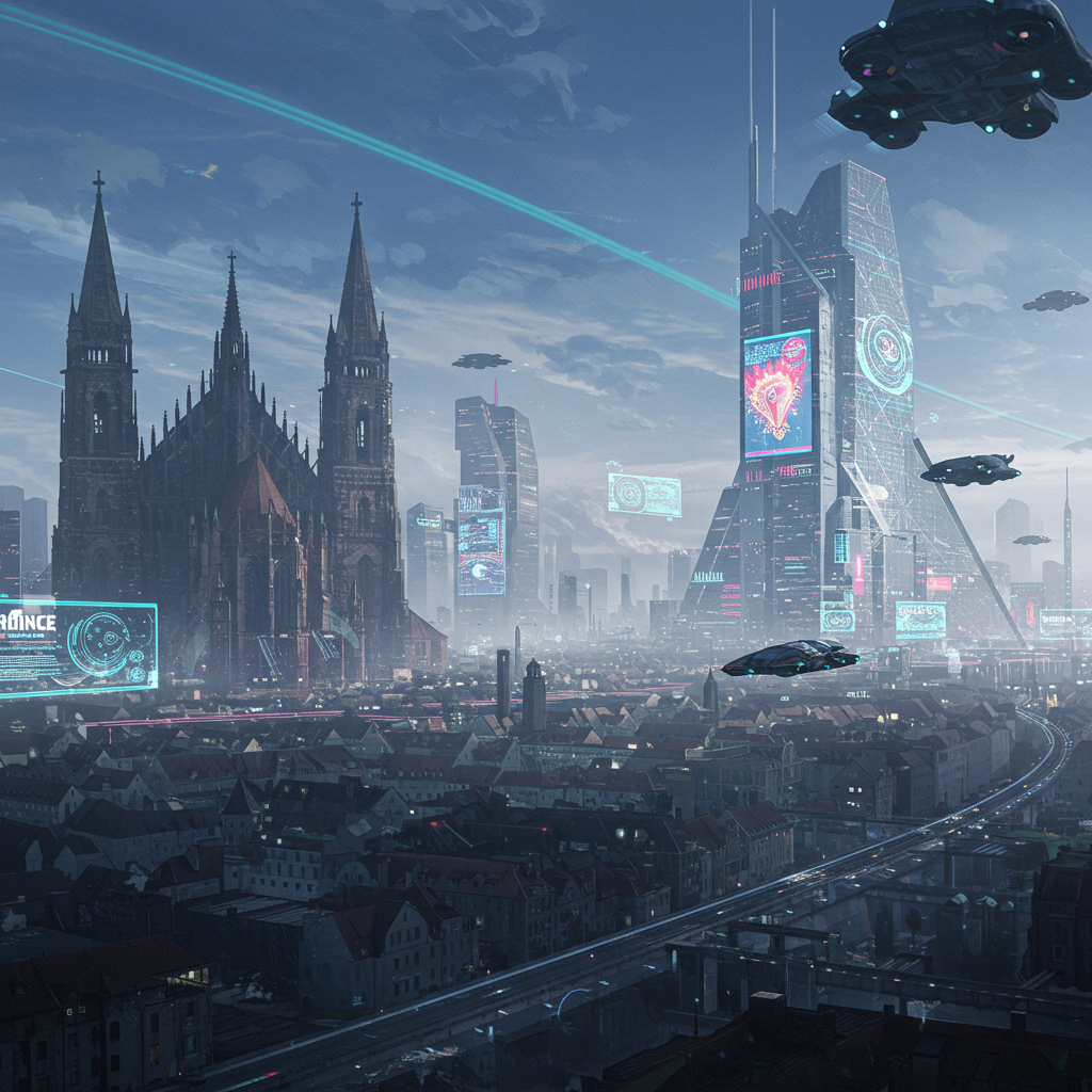 Nuremberg-Nova: Steel and Sacrament: Neo-Gothic Skyline
